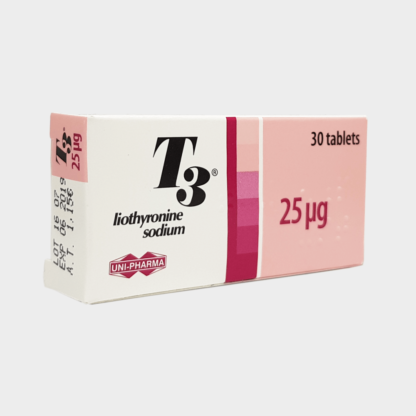 T3 Uni-Pharma (Cytomel / liothyronine sodium) 25ug